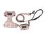 Petite Mafalda Pack Arnés + Correa + Porta Bolsas Estampado Flores rosas para perros, , large indicador imagen numero 1
