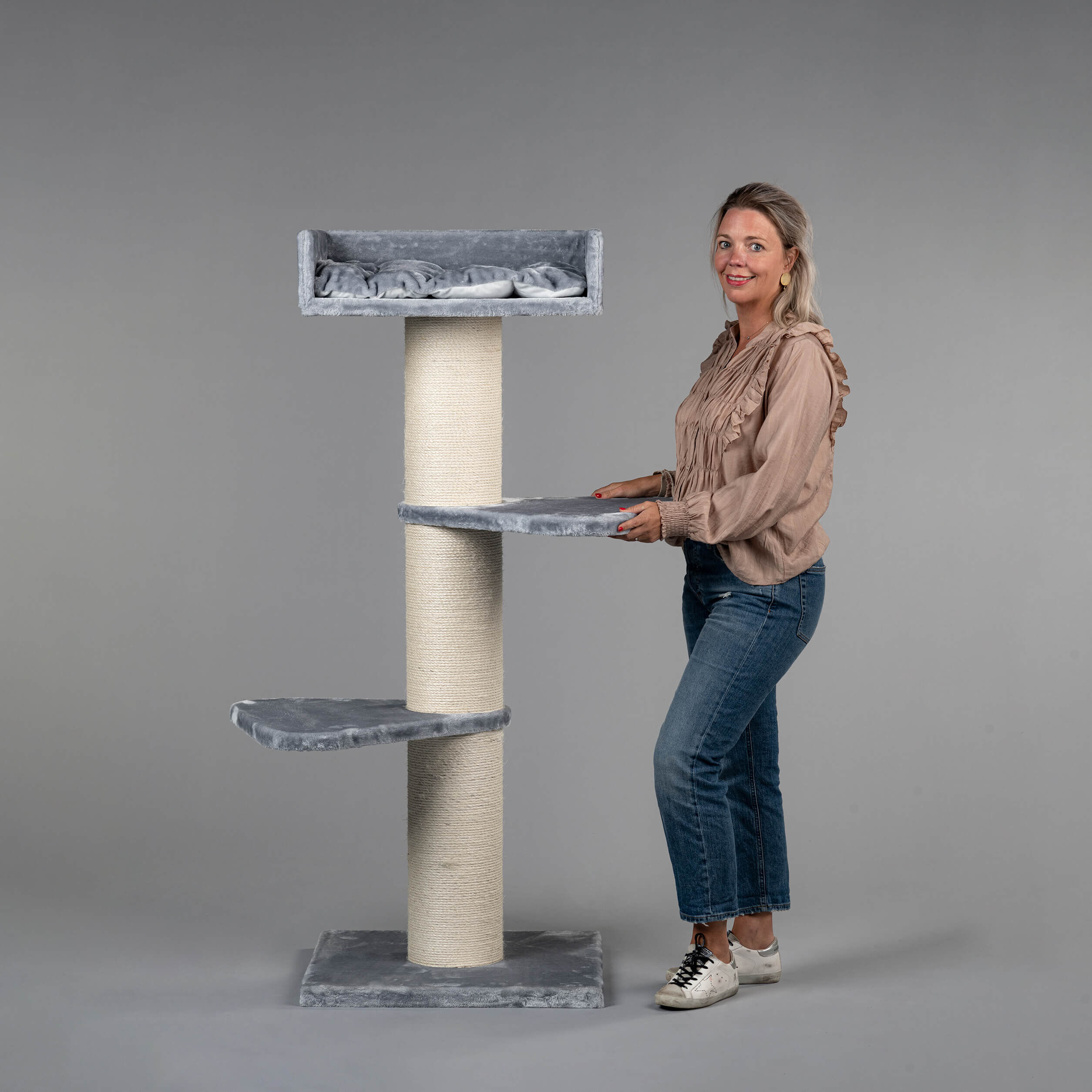 Rascador Royalty Light Grey color Gris, , large Imagen numero 3