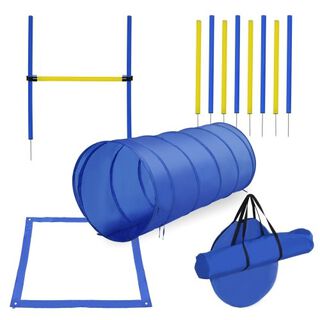 Set de Entrenamiento y Agilidad PawHut para Perros color Azul