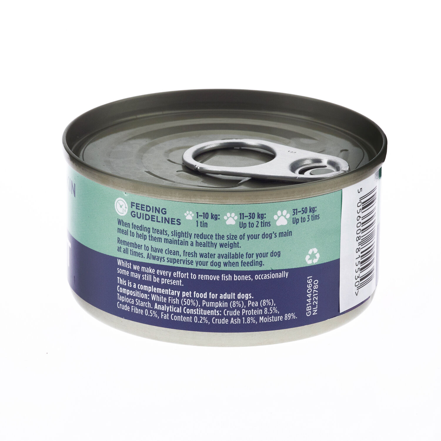 Fish4Dogs Comida húmeda Pescado Calabaza y Guisantes para perros thumbnail