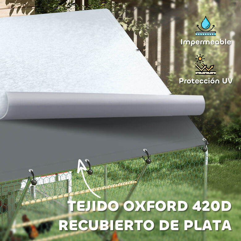 PawHut Gallinero Exterior Plata thumbnail