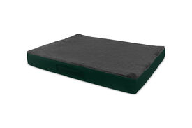 Gauty Cama Redonda Tela Impermeable y pelo verde y gris para Perros y Gatos 