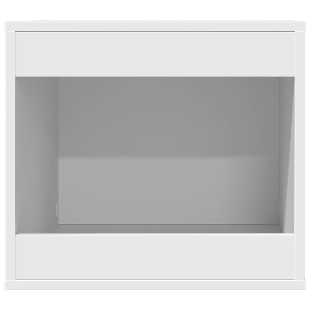 vidaXL Mueble arenero para gatos madera ingeniería blanco 47x59x42 cm thumbnail