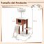 COSTWAY &Aacute;rbol para Gatos, Centro de Actividad para Mascotas | 77,5 x 29,5 x 51 cm Torre de Juego para Gatos con Casita, 3 Plataformas, Postes Rascadores, Rampa de Sisal con Agujero, , large indicador imagen numero 5