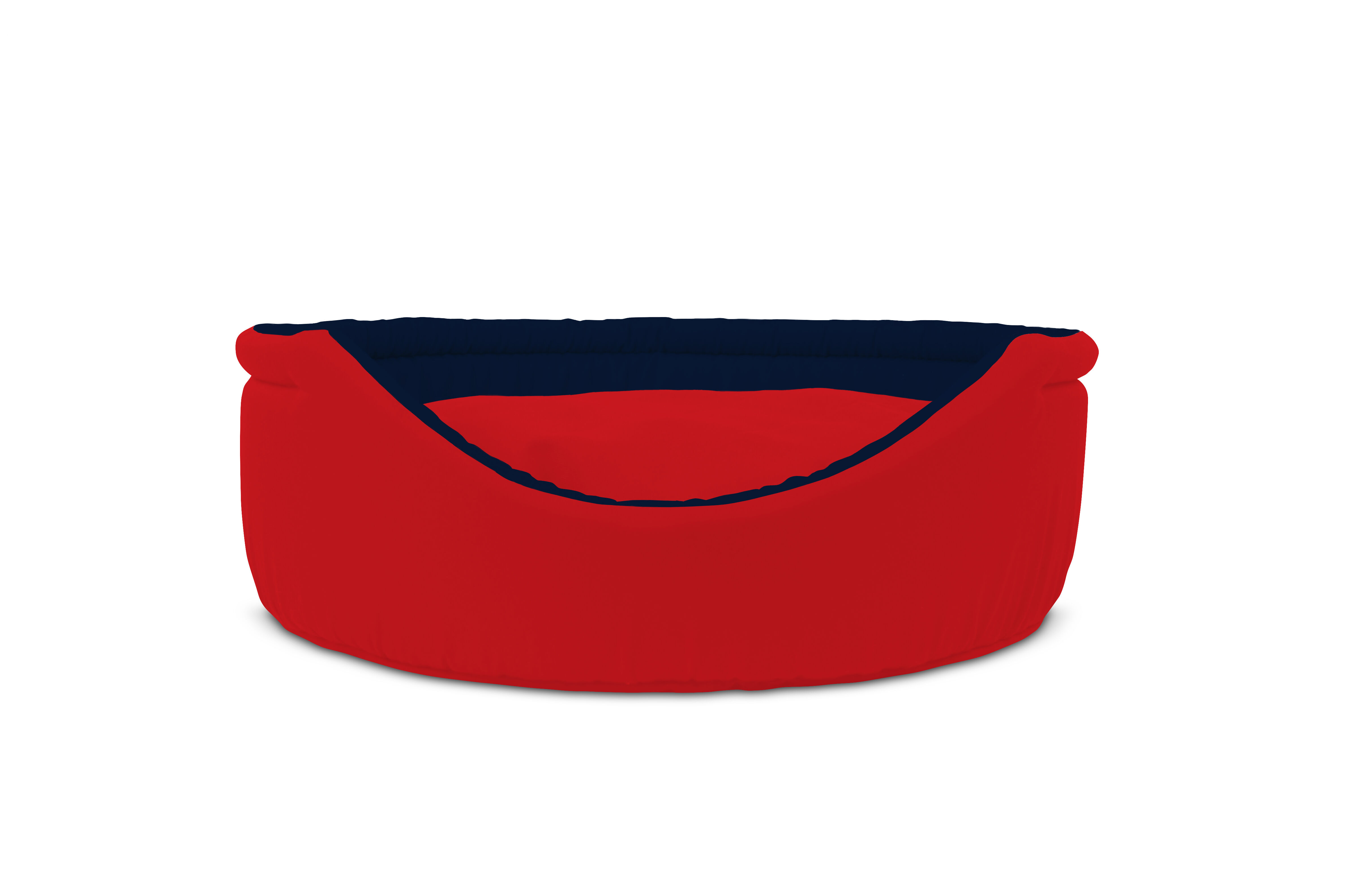 Gauty Cama Redonda para Perros y Gatos  Tela de sarga - Rojo y azul, , large Imagen numero 1