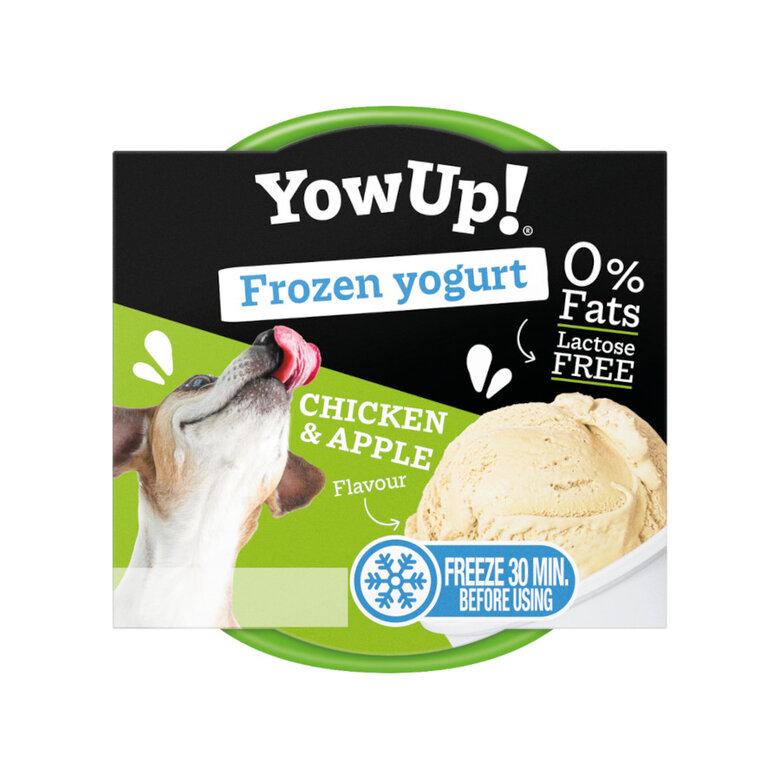 6 tarrinas x 110 g YowUp! Pollo y Manzana Yogur Helado alimento para perros y gatos ¡Pack Ahorro!