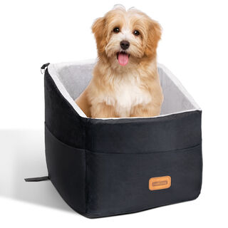 Nobleza Asiento con Cojín Grueso y Bolsillos Laterales color negro para Perros