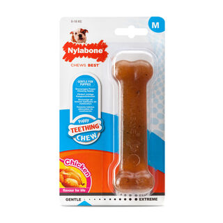 Nylabone Puppy Chew hueso mordedor de goma para perros