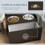 PawHut Comedero para Perros Café Oscuro, , large indicador imagen numero 5