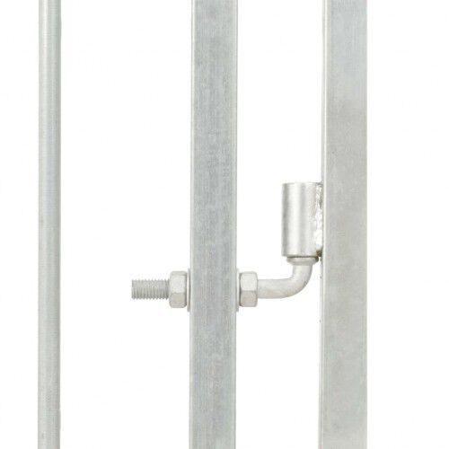 Perrera exterior de metal color Plateado, , large Imagen numero 7