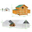 PawHut Conjunto de 1 Gallinero de Madera con Ventana Puerta Nido Bandeja Extraíble 147x93,5x89,5 cm y 1 Gallinero para Exterior Grande de Acero Galvanizado 3x4x2 m, , large indicador imagen numero 8