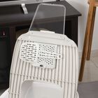 Arenero para gatos PawHut con doble puerta color Blanco, , large image number null