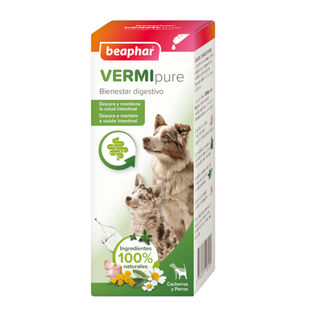 Beaphar VERMIpure Repelente Interno Natural Líquido para perros y cachorros