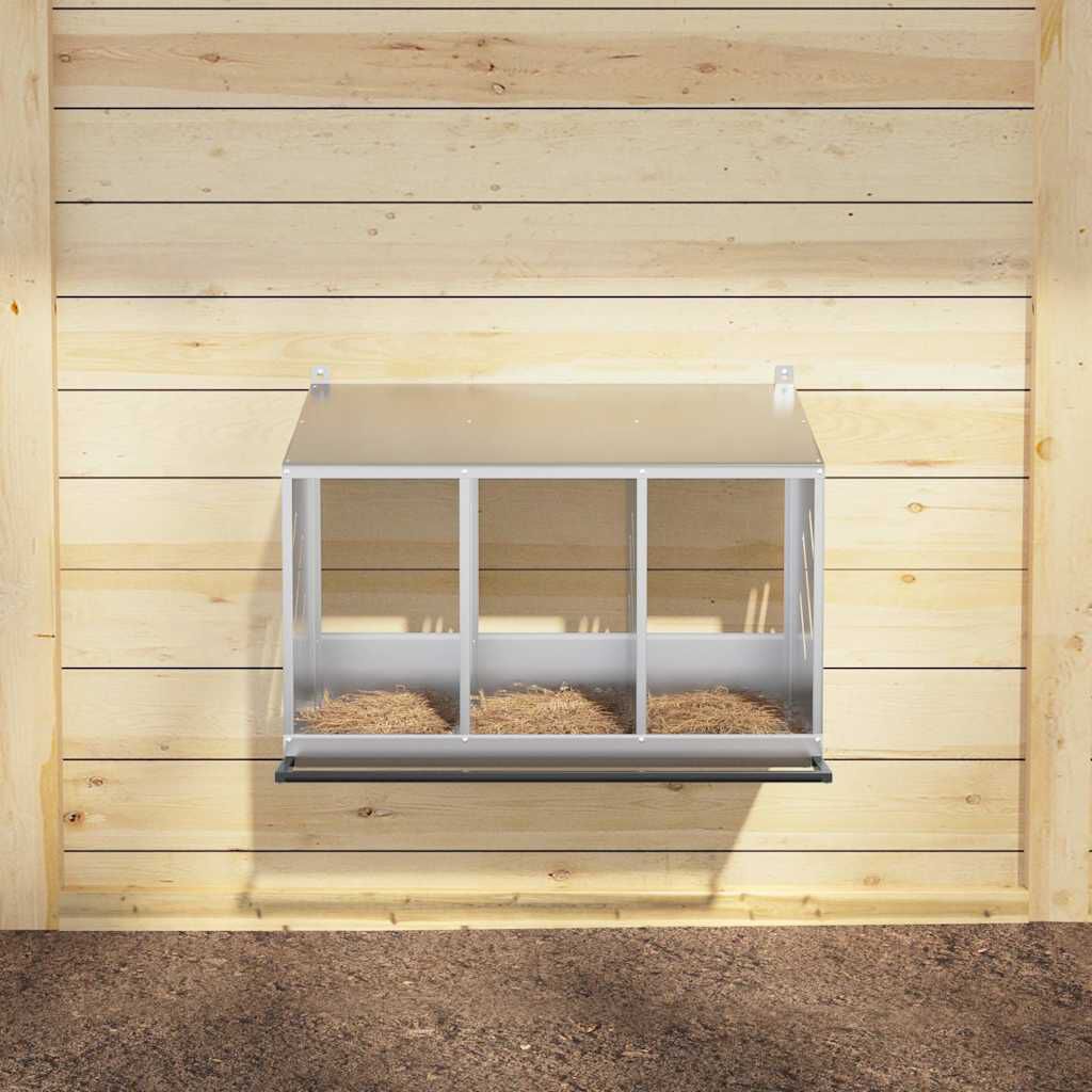 VidaXL Nido Plateado para gallinas thumbnail