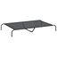 vidaXL Cama elevada para perros  negra 150x90x20 cm textilene y acero, , large indicador imagen numero 1