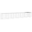 vidaXL Gallinero con techo acero galvanizado gris claro 603x98x90 cm, , large indicador imagen numero 1