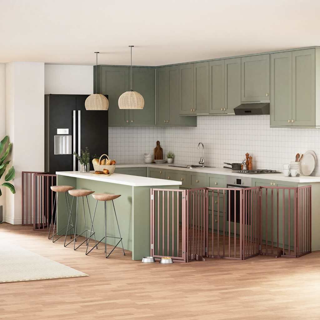 Vidaxl Puerta para Perros Plegable Paneles Puerta para Mascotas Madera de &Aacute;lamo, , large Imagen numero 7