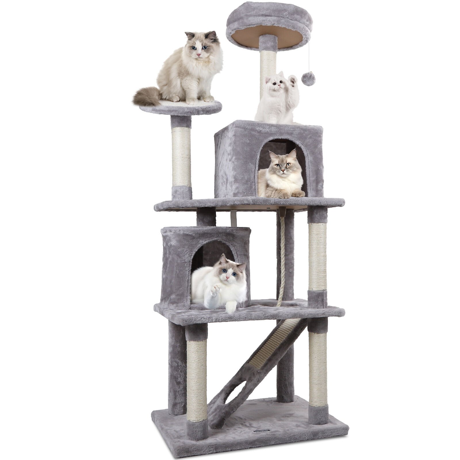 Nobleza Árbol Rascador Gris para gatos