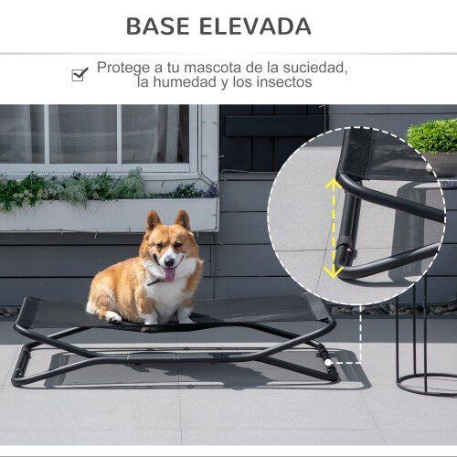 PawHut cama elevada plegable para mascotas, , large Imagen numero 4