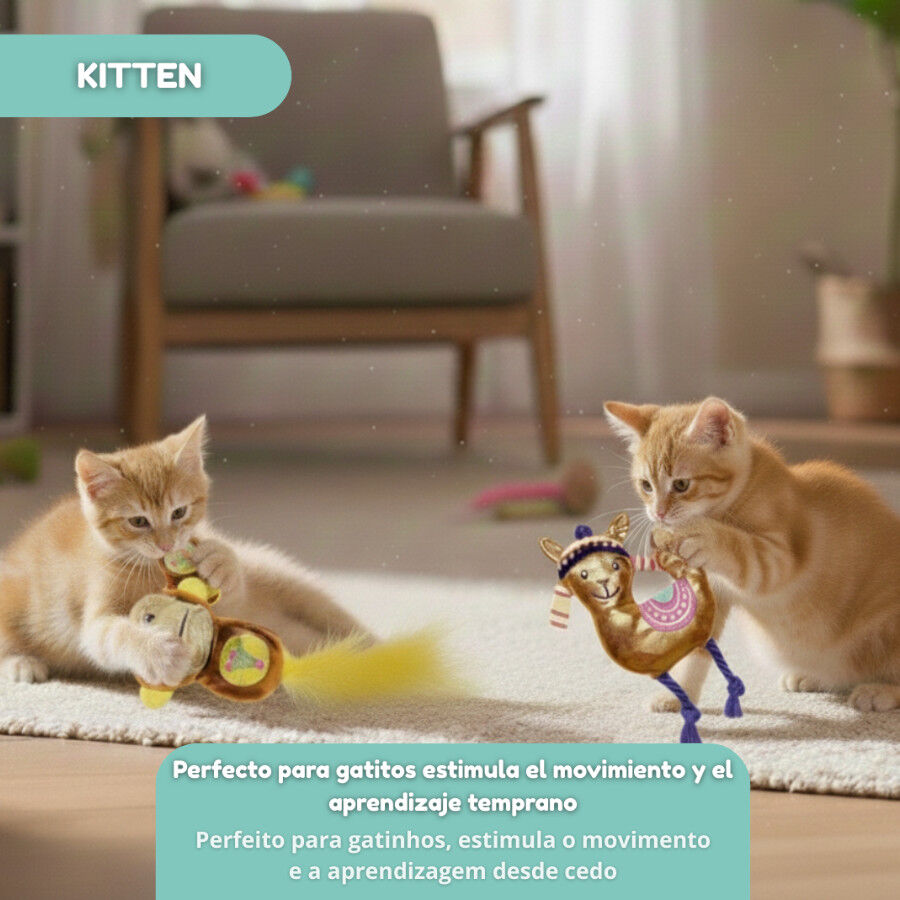 Tootoy! Peluches con Catnip Monkey & Alpaca para gatitos, , large Imagen numero 7