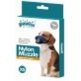 Bozal de nylon ajustable para perros color Azul