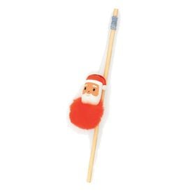 Ca&ntilde;a con peluche de Pap&aacute; Noel para gatos Bubimex