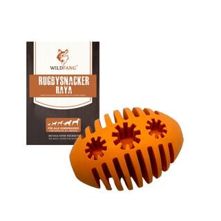 Wildfang pelota de rugby para masticar para perros