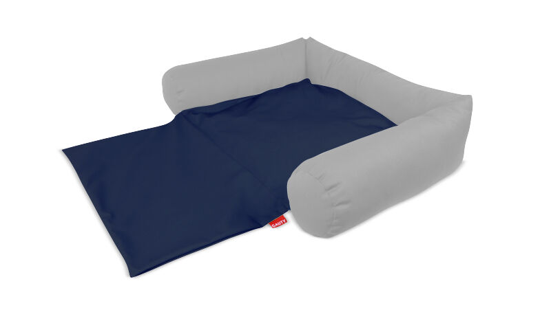 Gauty Cama para Perros y Gatos  Tela de sarga - Gris y azul oscuro, , large Imagen numero 1