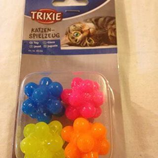 Trixie Pack de 4 Pelotas Caucho Multiformas para Gatos