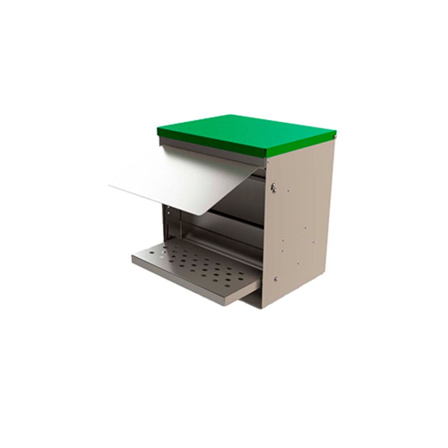 Tolva de apertura mecanica "Jerry" 18L - CON VISERA, , large Imagen numero 1