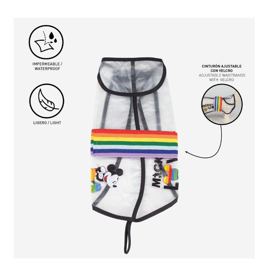 Disney Pride Chubasquero para perros, , large Imagen numero 6