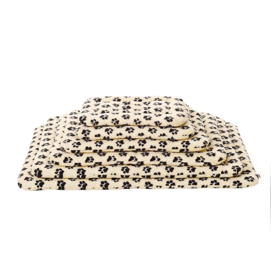 Leeby Colchoneta Suave con Estampado de Huellas para perros thumbnail