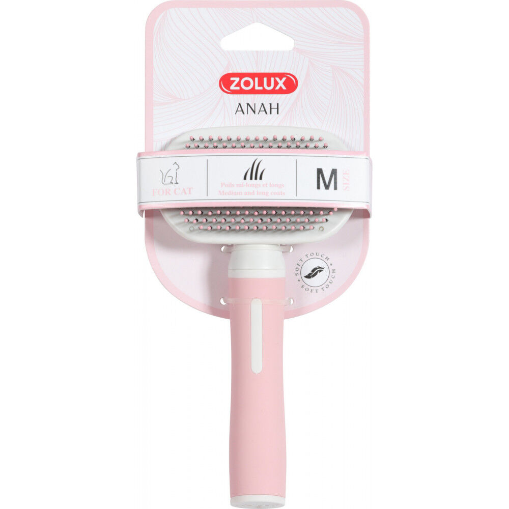 Zolux-Brosse Slicker Retractable Talla S. 7.5 x 5 x 17,5 cm. Gama ANAH para Gatos ZO-550004, , large Imagen numero 1
