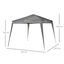 Carpa plegable Pop Up para jardín color Gris, , large indicador imagen numero 3