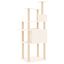 vidaXL Rascador para gatos con postes de sisal crema 166 cm, , large indicador imagen numero 4