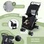 Mobiclinic Carrito para perros Ruedas con freno y 360º 3 accesos Con toldo Cesta almacenaje y portavasos Negro, , large indicador imagen numero 4