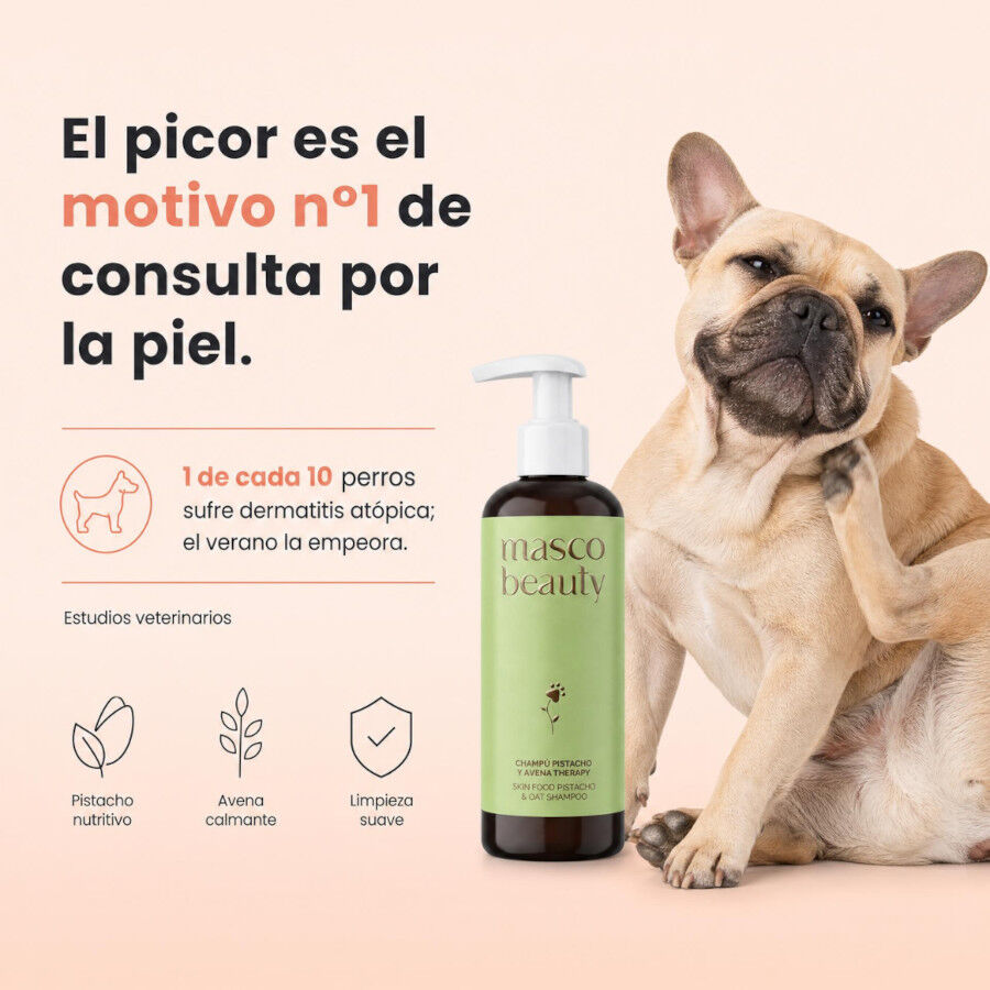 Masco Beauty Champ&uacute; Pistacho y Avena para perros, , large Imagen numero 2