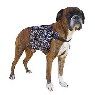 Ibañez Mochila Alforja Estampada Huesos para perros