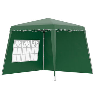 Outsunny Carpa Plegable con 2 Paredes Laterales