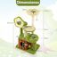 COSTWAY Árbol para Gatos de Bosque, Torre Multinivel con Condo Tronco, Plataforma Floral Acolchada, Rascador de Sisal y Juguetes, Centro de Actividades para Gatitos y Adultos, Verde + Marrón, , large indicador imagen numero 2