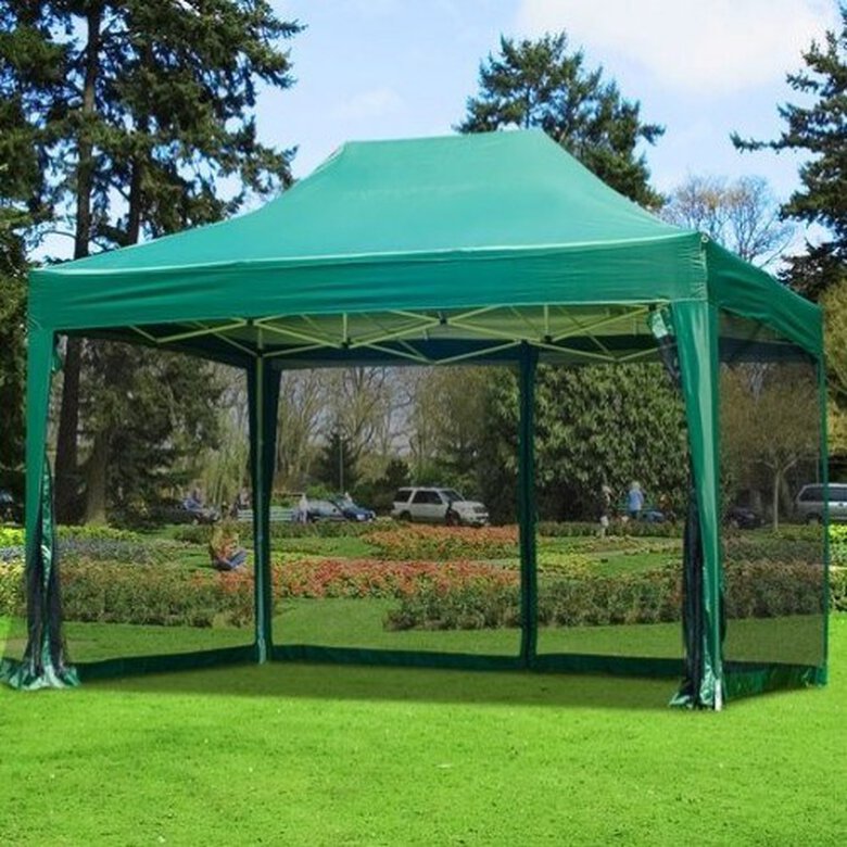 Carpa con mosquitera plegable en acordeon color Verde, , large image number null
