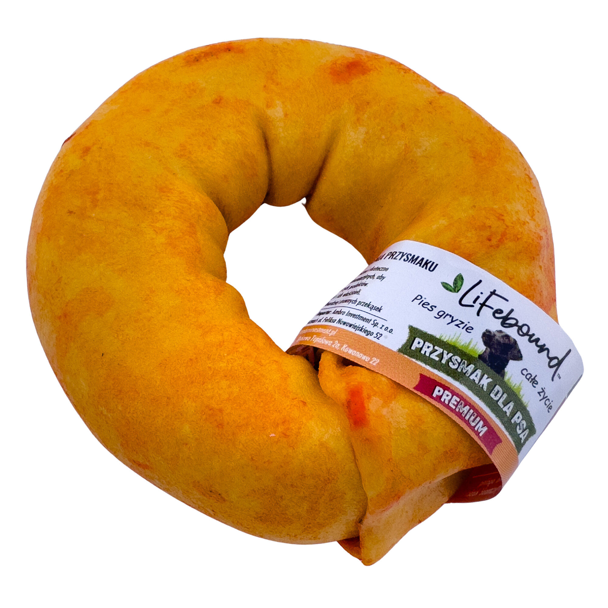 Lifebound Hueso masticable de cuero de ternera, anillo peque&ntilde;o, lote de 10, 8,9 cm, , large Imagen numero 1