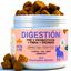 Digesti&oacute;n Pre + Probi&oacute;ticos Perros, 200 Uds, 100% Natural con 5 Billones UFC Enzimas y Fibra Suplemento Perro Hecho en Espa&ntilde;a Combate Diarrea V&oacute;mitos Gases para Flora Intestinal Salud Digestiva Pollo, , large indicador imagen numero 1