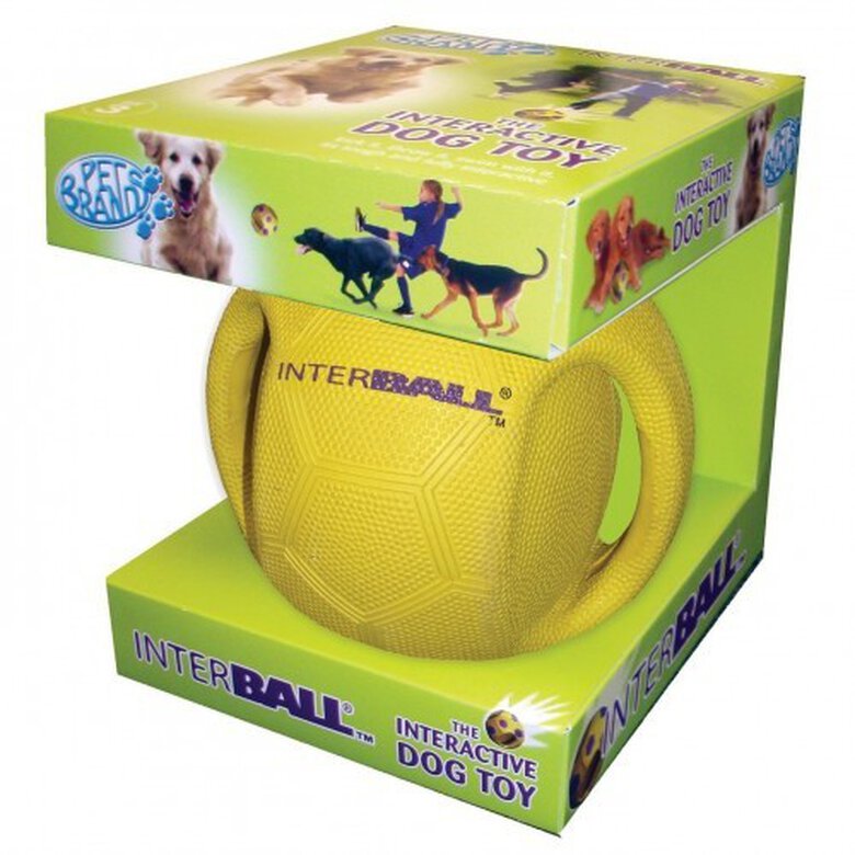 Pelota Interball para perros color Amarillo, , large image number null