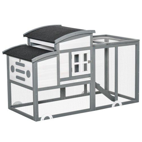 PawHut gallinero abatible de madera para exterior, , large Imagen numero 1