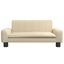 vidaXL Cama para perros de tela crema 90x53x30 cm, , large indicador imagen numero 7