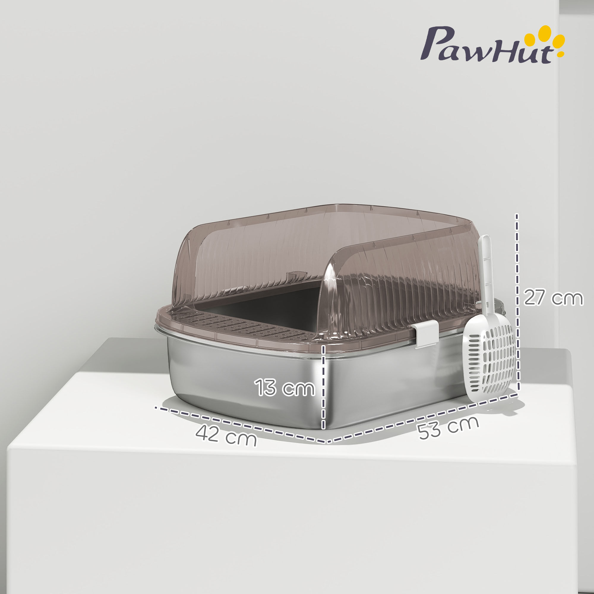 PawHut Arenero Gris para gatos thumbnail