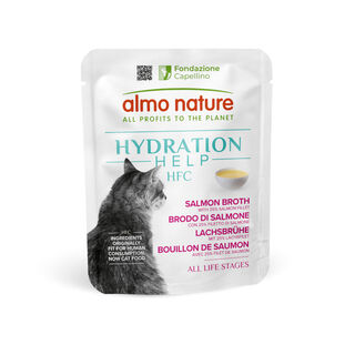 Almo Nature HFC Hydration Help Caldo de Salmón sobre para gatos