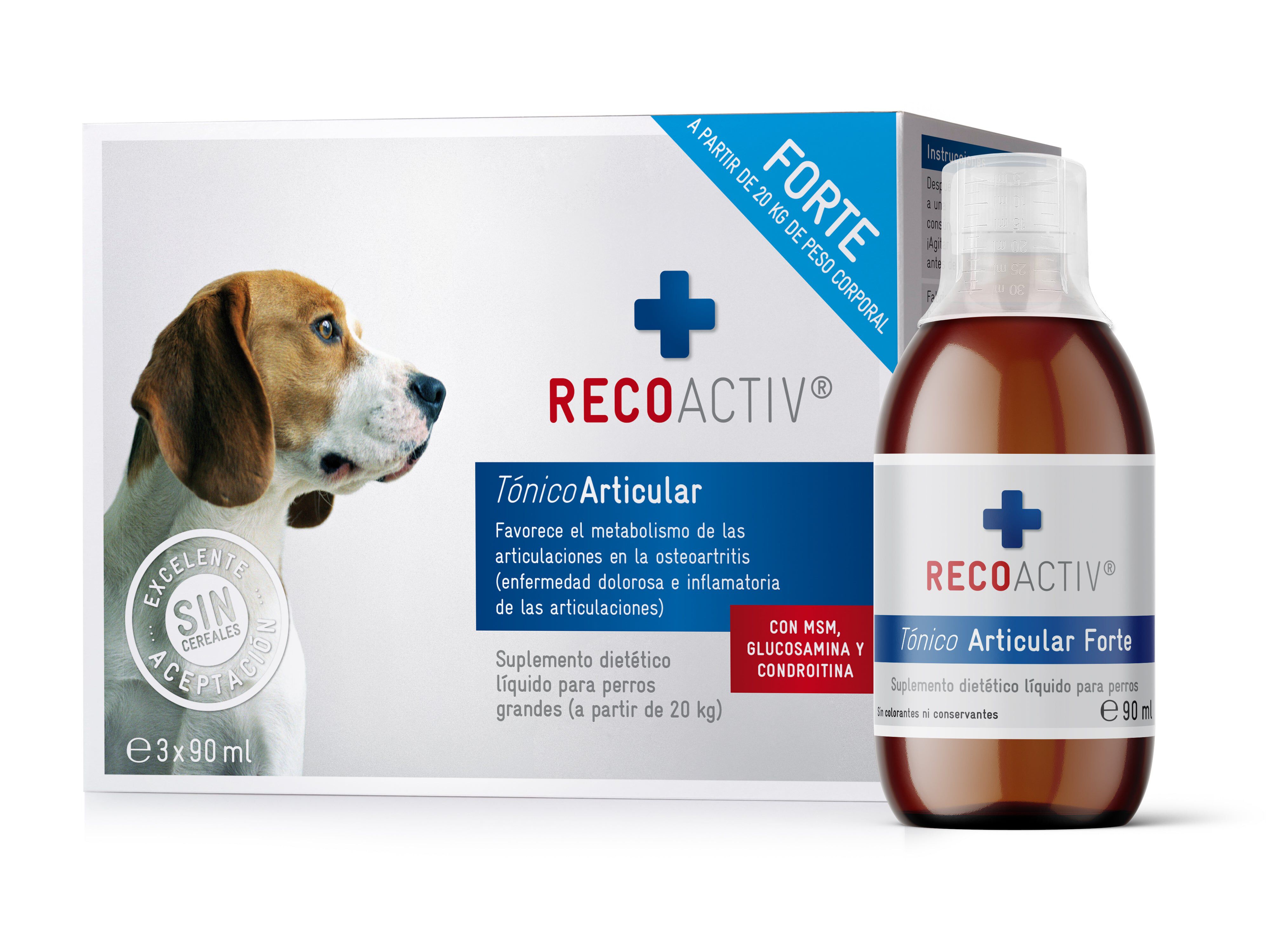 Recoactiv Tónico Articular Forte ayuda a suministrar a las articulaciones para perros