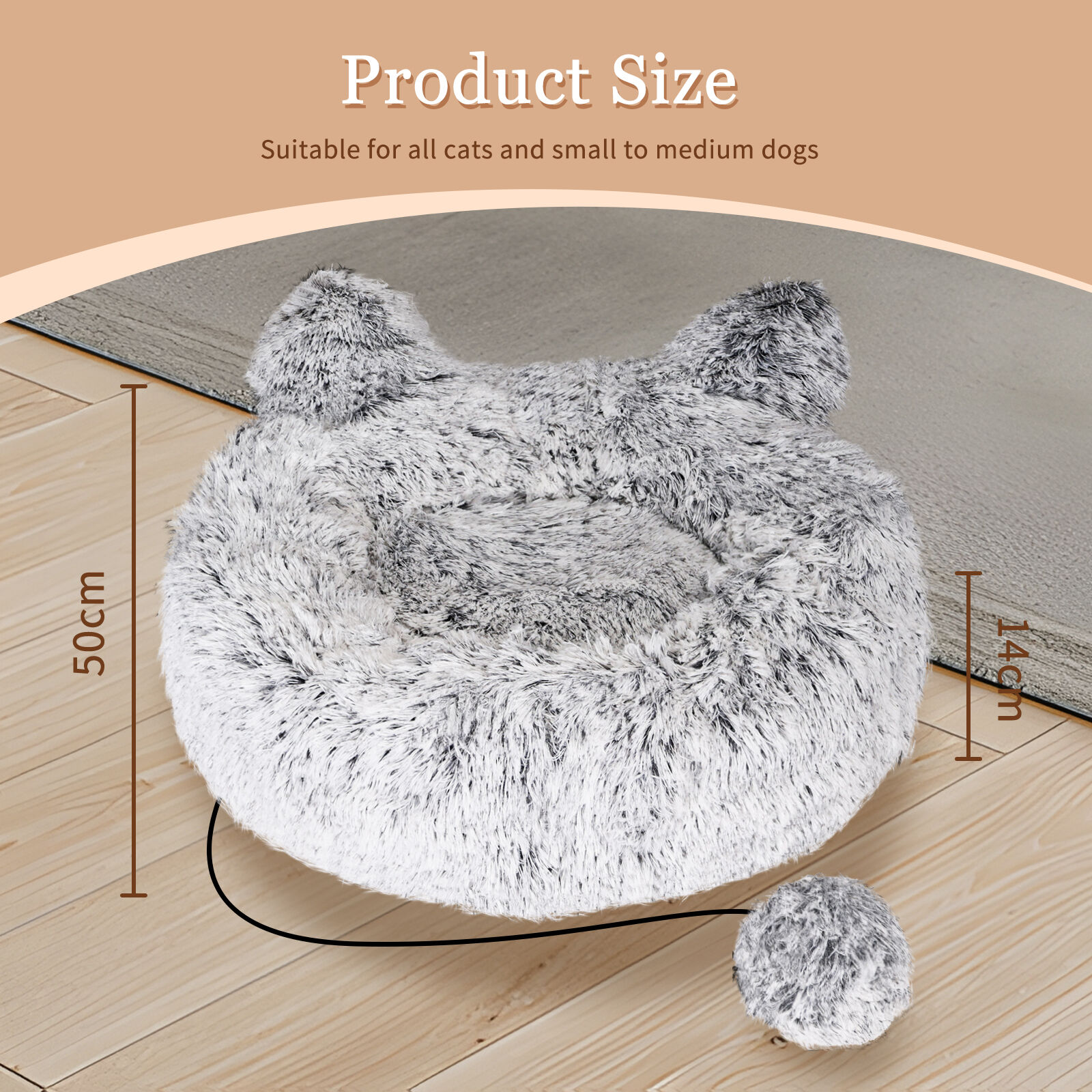 Nobleza Cama gris claro para gatos thumbnail